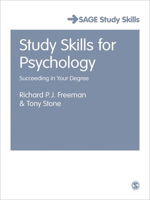 cover image of Study Skills for Psychology